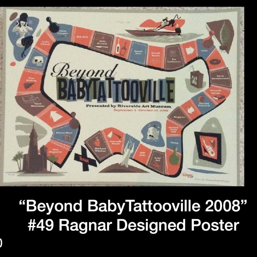 Ragnar Art Beyond Baby Tattooville 2008 Numbered Ltd. Edition #49 Print Poster